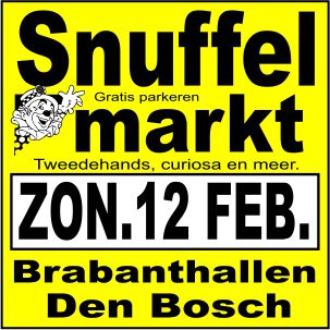 Snuffelmarkt Brabanthallen Den Bosch - 12 februari 2023