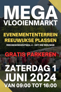 Mega Vlooienmarkt & Kofferbakverkoop Reeuwijkse plassen zaterdag 1 juni 2024