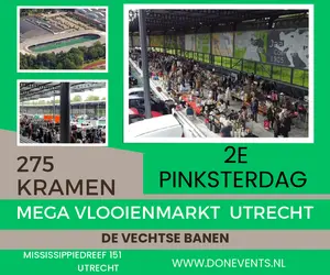 MEGA VLOOIENMARKT UTRECHT maandag 9 juni 2025 (2e pinksterdag)
