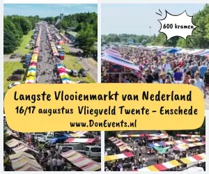 De langste VLOOIENMARKT van Nederland 16 & 17 augustus 2025