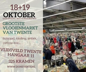 Mega vlooienmarkt vliegveld twente Enschede 18 en 19 oktober 2025