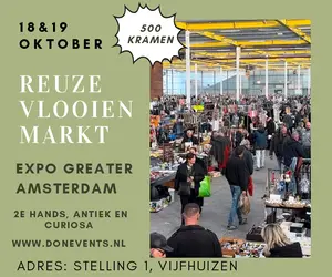 MEGA VLOOIENMARKT EXPO Greater Amsterdam zaterdag 18 en zondag 19 oktober 2025