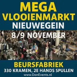 Mega VLOOIENMARKT NIEUWEGEIN 8 & 9 november 2025