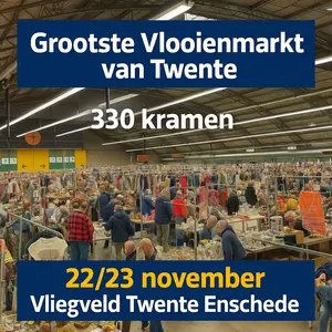Mega vlooienmarkt Vliegveld Twente Enschede 22&23 november 2025
