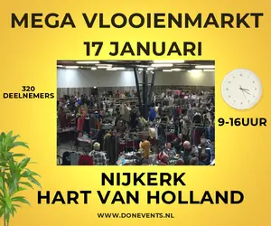 XXL VLOOIENMARKT Nijkerk zaterdag 17 januari 2026