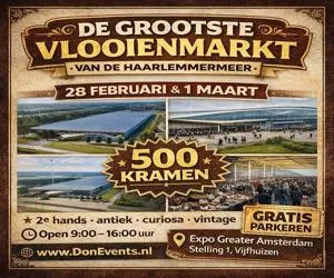 MEGA VLOOIENMARKT EXPO Greater Amsterdam zaterdag 28 februari en 1 maart