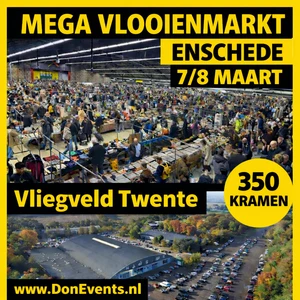 Mega vlooienmarkt vliegveld twente enschede 7 & 8 maart 2026