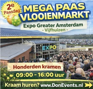 MEGA VLOOIENMARKT EXPO Greater Amsterdam maandag 2e paasdag 2026