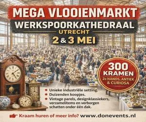 MEGA VLOOIENMARKT VLOOIENMARKT Utrecht 2+3 MEI 2026 Werkspoortkathedraal