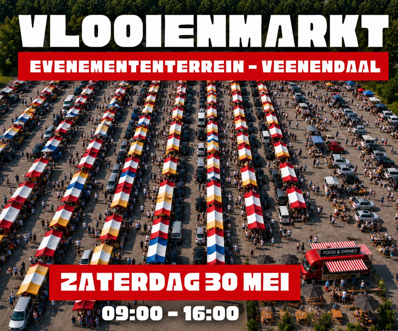 Vlooienmarkt & kofferbakverkoop Veenendaal zaterdag 30 mei 2026
