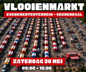 Vlooienmarkt & kofferbakverkoop Veenendaal zaterdag 30 mei 2026