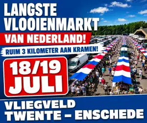 Langste vlooienmarkt van nederland, vliegveld Twente Enschede 18 & 19 juli 2026