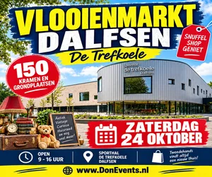 Grote vlooienmarkt zaterdag 24 oktober Dalfsen de trefkoele