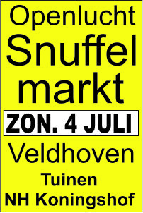 Snuffelmarkt Veldhoven 4 Juli